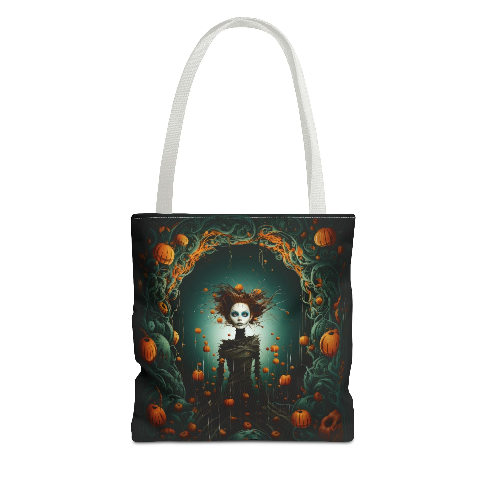 Pumpkin Spirit Guardian Tote Bag, Sturdy Tote In Rich Print