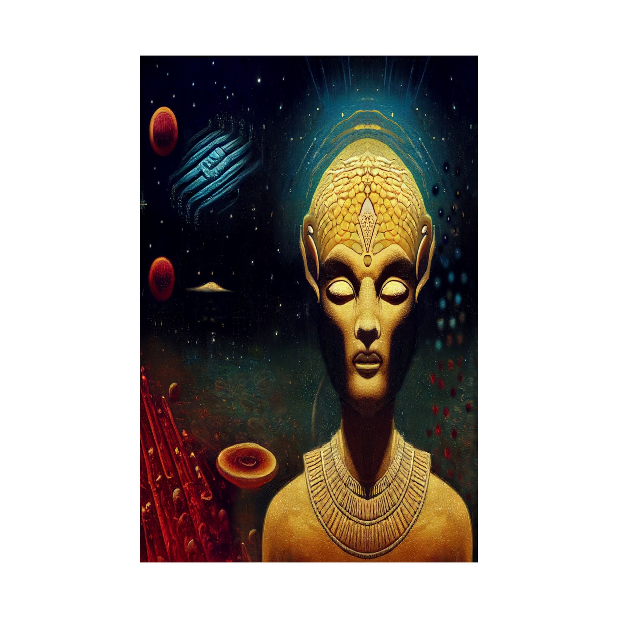 Wall Art Poster ‘Vintage Space God’