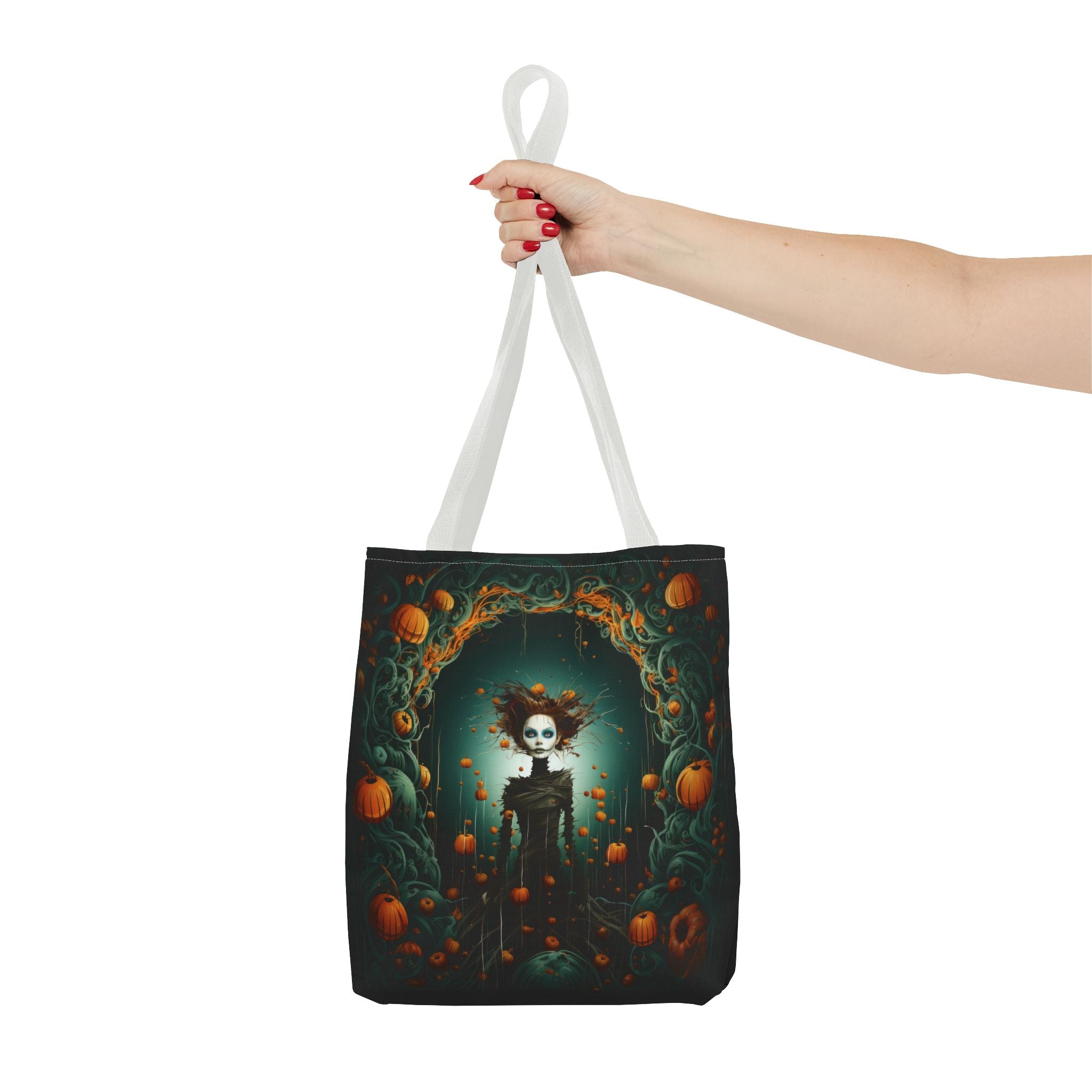 Pumpkin Spirit Guardian Tote Bag, Sturdy Tote In Rich Print