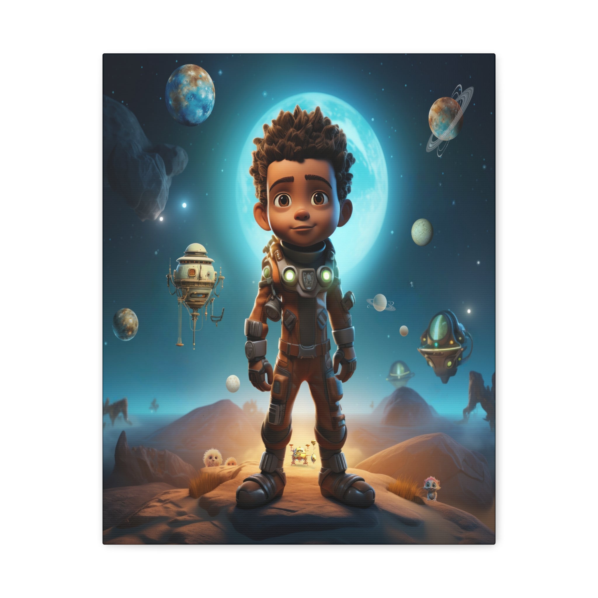 Wall Art Canvas ‘Chasing Infinity’ ‘The Ethereal Wanderer’ In A Vibrant Matt Color Display