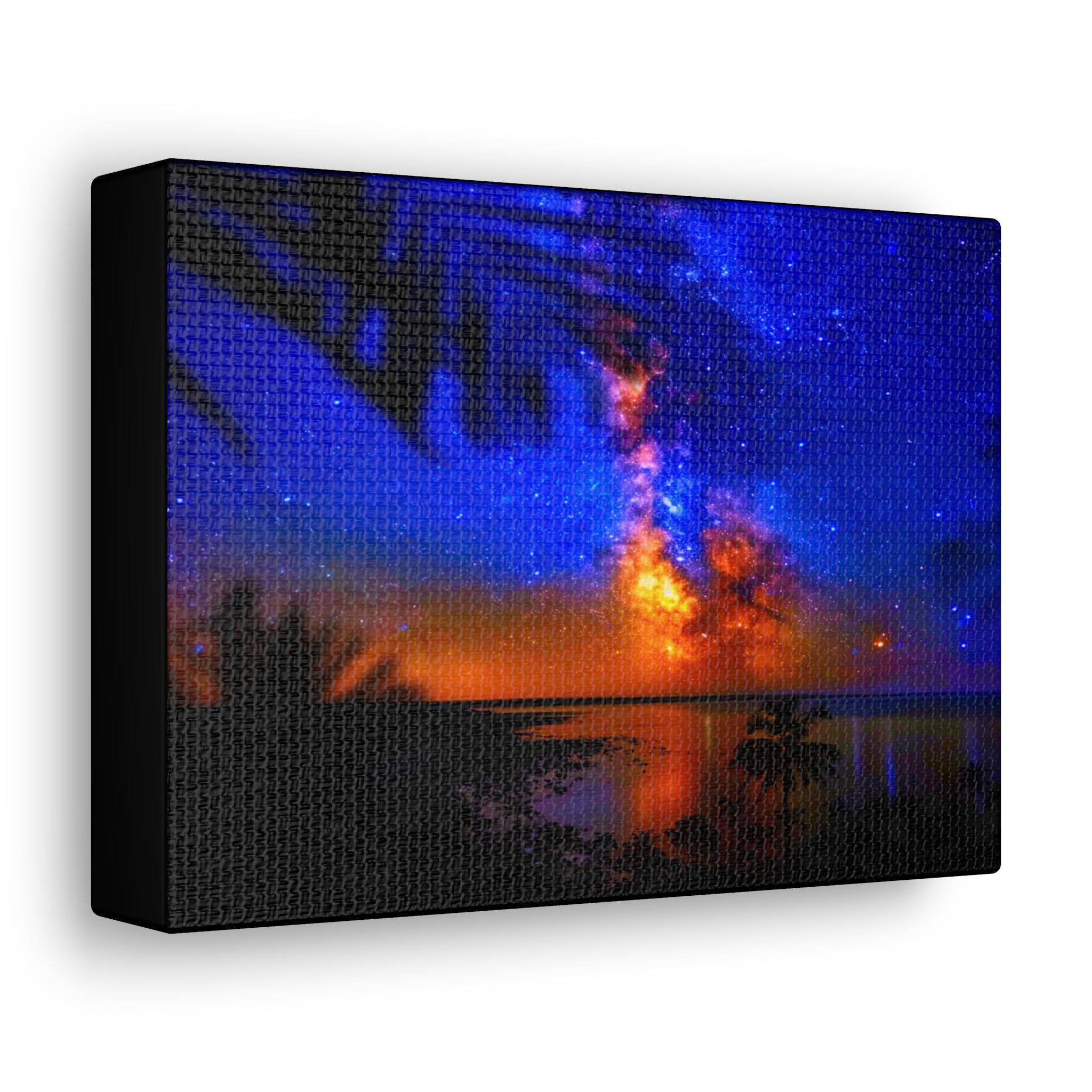 ‘Galactic Shores’ A Serene Setting for a Vibrant ‘Milky Way’ Canvas Print