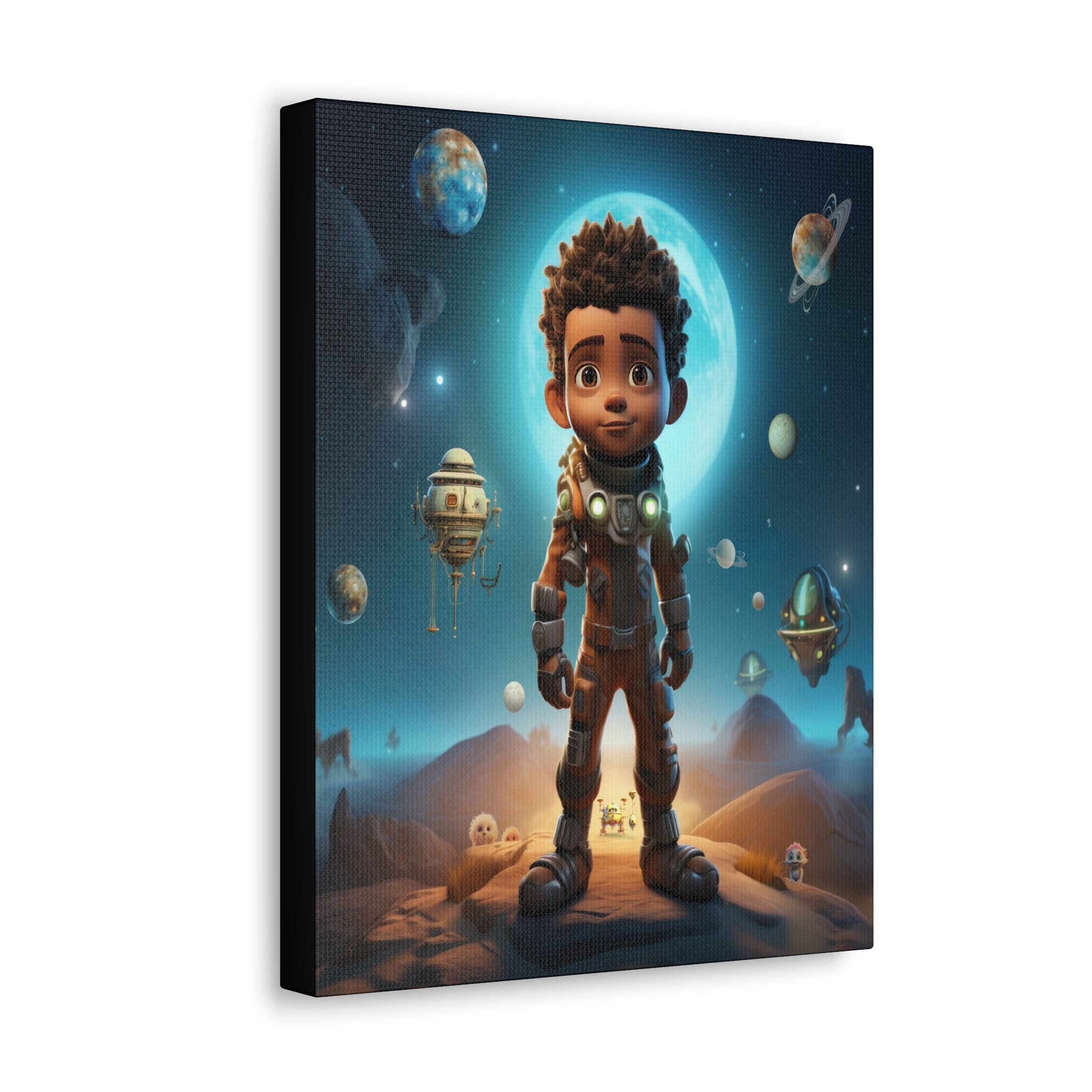 Wall Art Canvas ‘Chasing Infinity’ ‘The Ethereal Wanderer’ In A Vibrant Matt Color Display