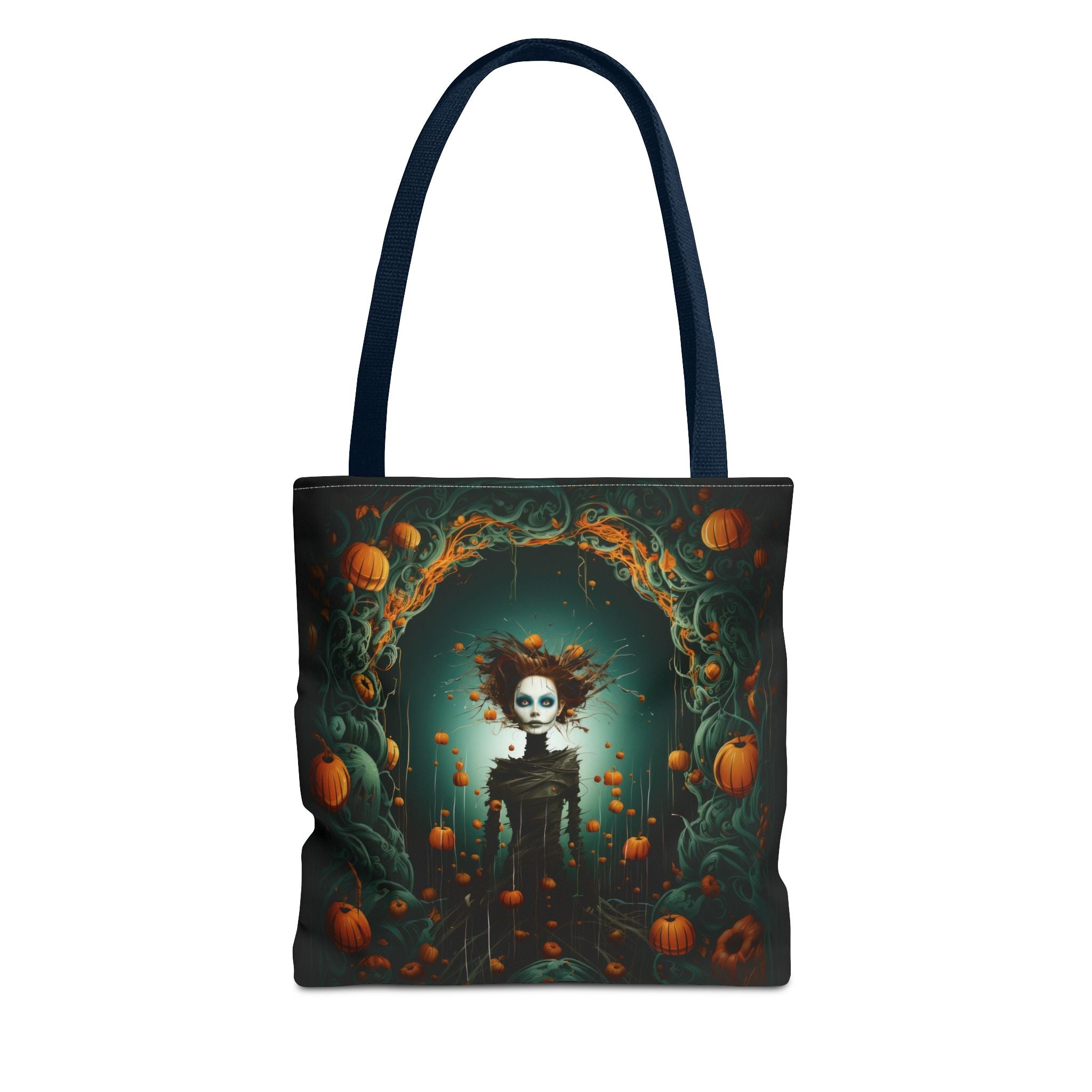 Pumpkin Spirit Guardian Tote Bag, Sturdy Tote In Rich Print