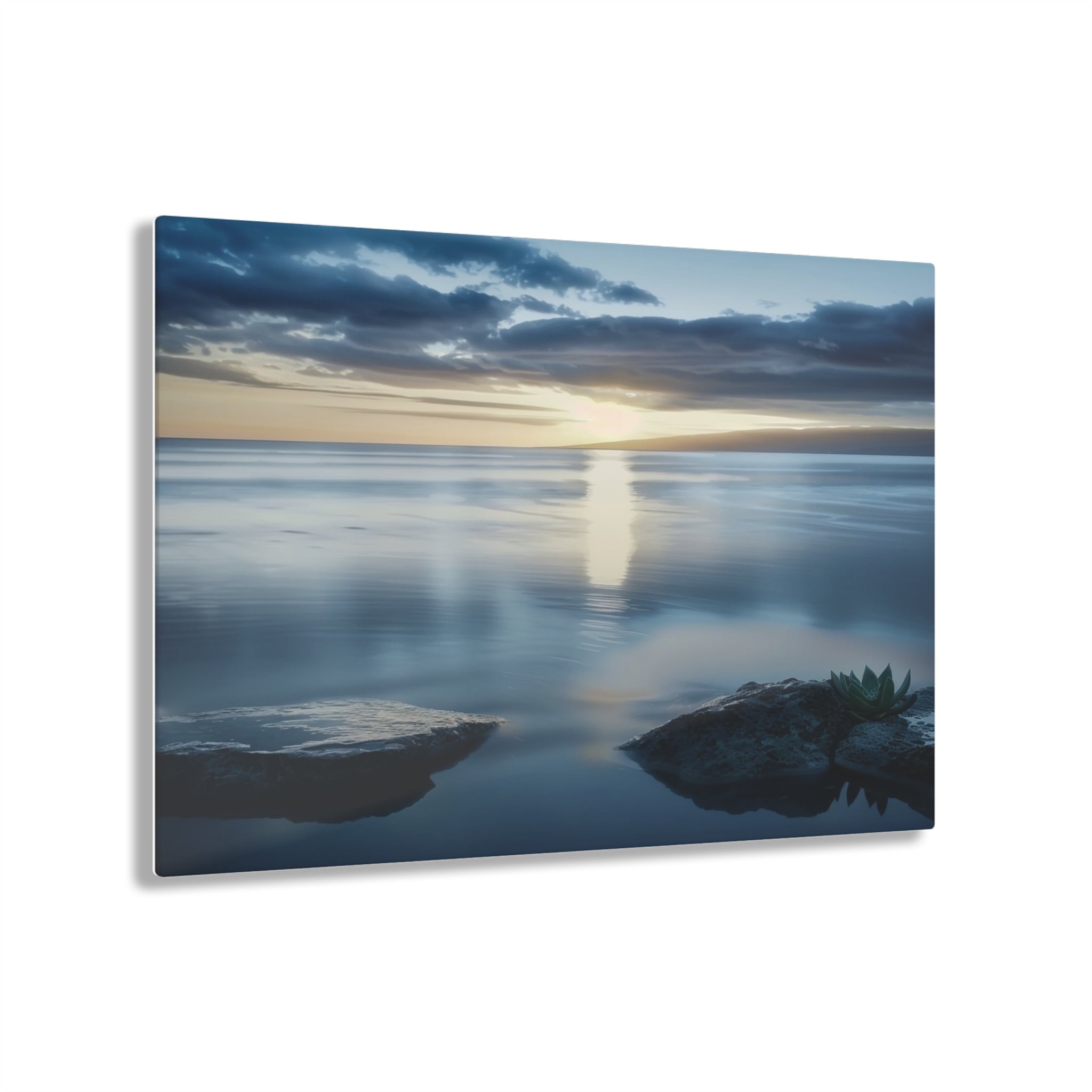Acrylic Wall Art, Tranquil Sunset Serenity  Nature, Relaxation Peaceful