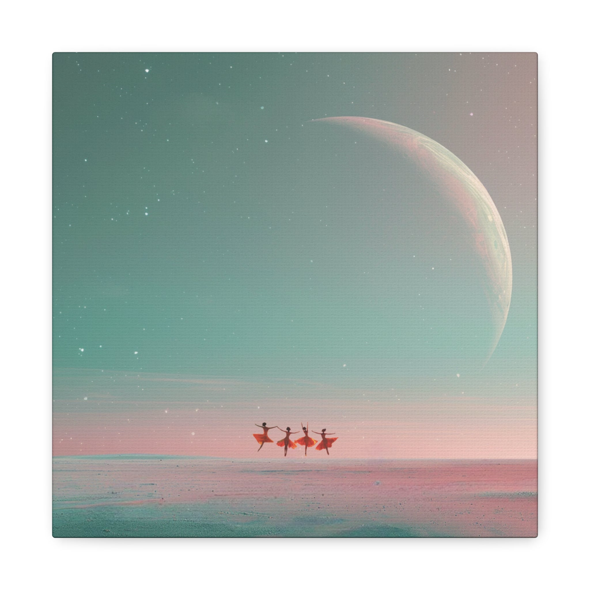 Ballet Oasis, Vibrant Matt Canvas Print