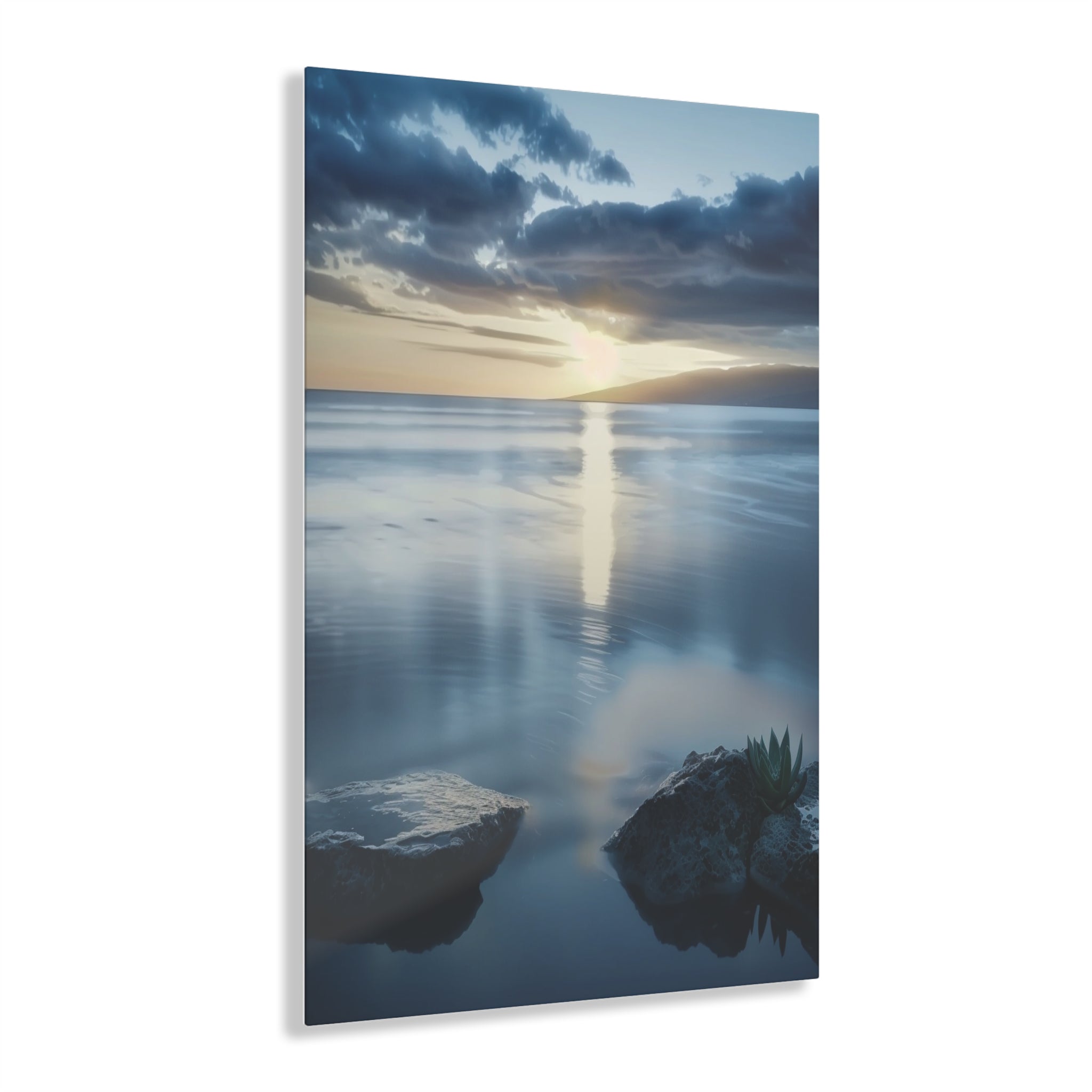 Acrylic Wall Art, Tranquil Sunset Serenity  Nature, Relaxation Peaceful
