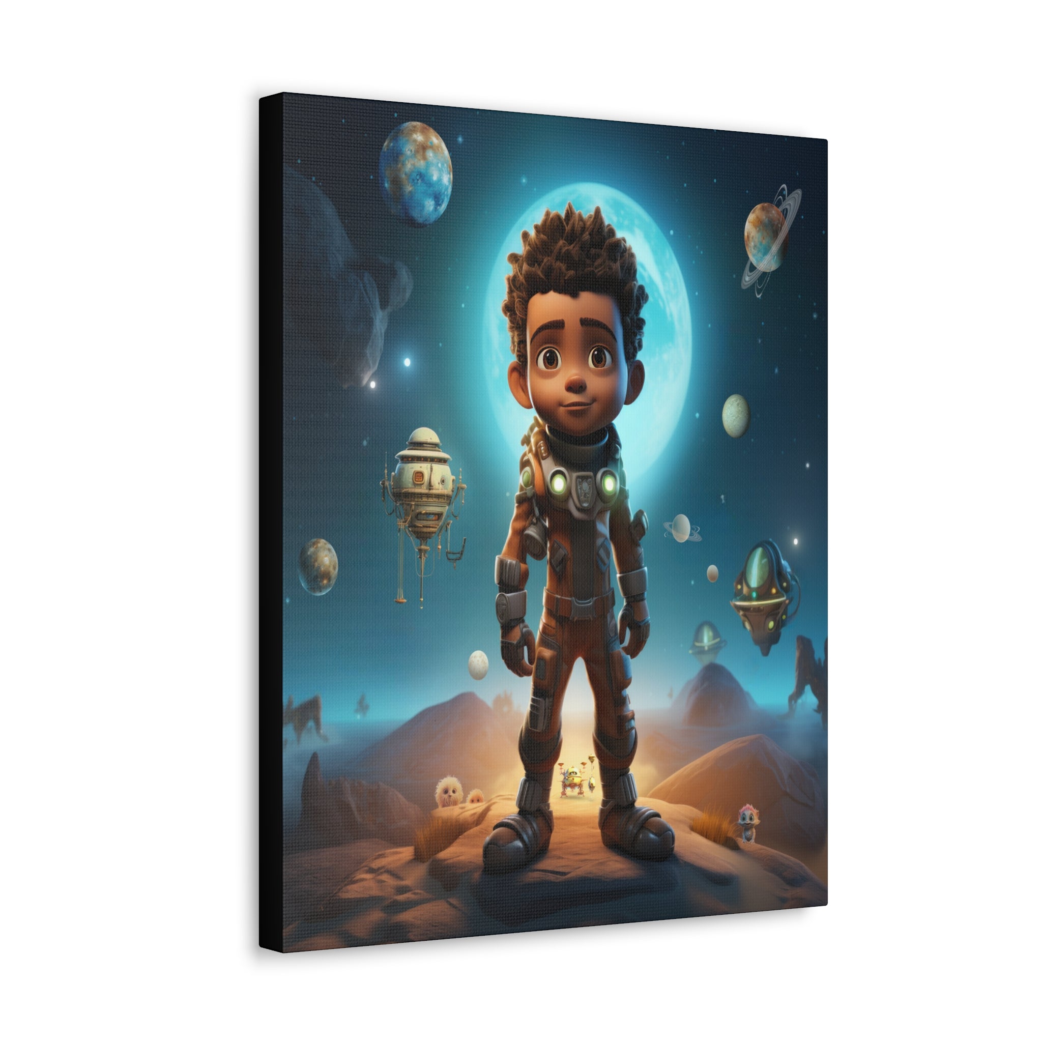 Wall Art Canvas ‘Chasing Infinity’ ‘The Ethereal Wanderer’ In A Vibrant Matt Color Display