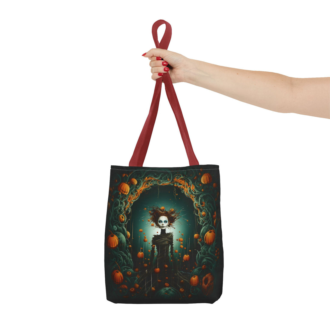 Pumpkin Spirit Guardian Tote Bag, Sturdy Tote In Rich Print
