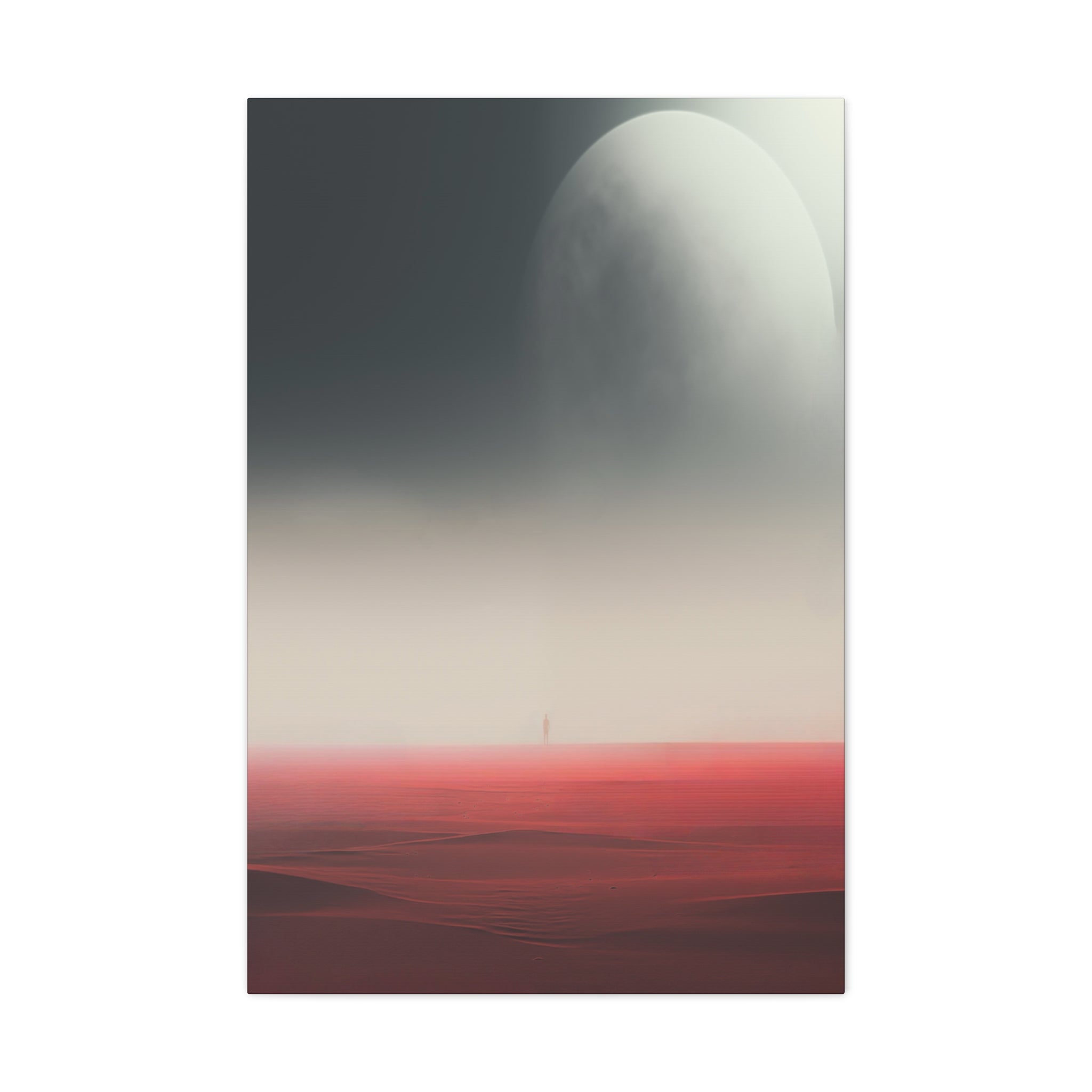 Serene Celestial Oasis Vibrant Canvas Print