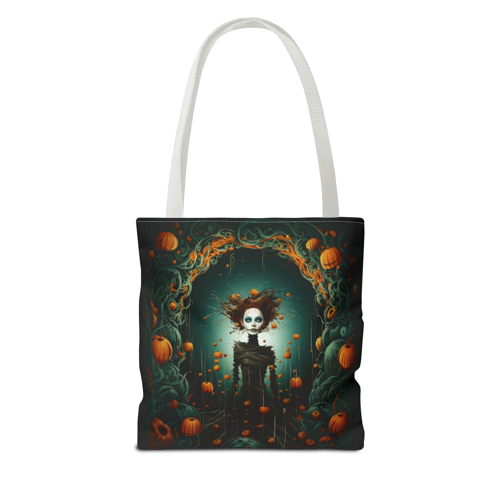 Pumpkin Spirit Guardian Tote Bag, Sturdy Tote In Rich Print