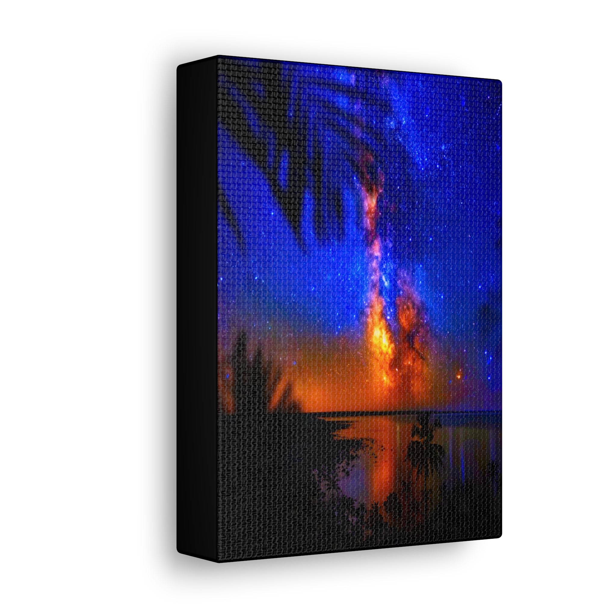 ‘Galactic Shores’ A Serene Setting for a Vibrant ‘Milky Way’ Canvas Print