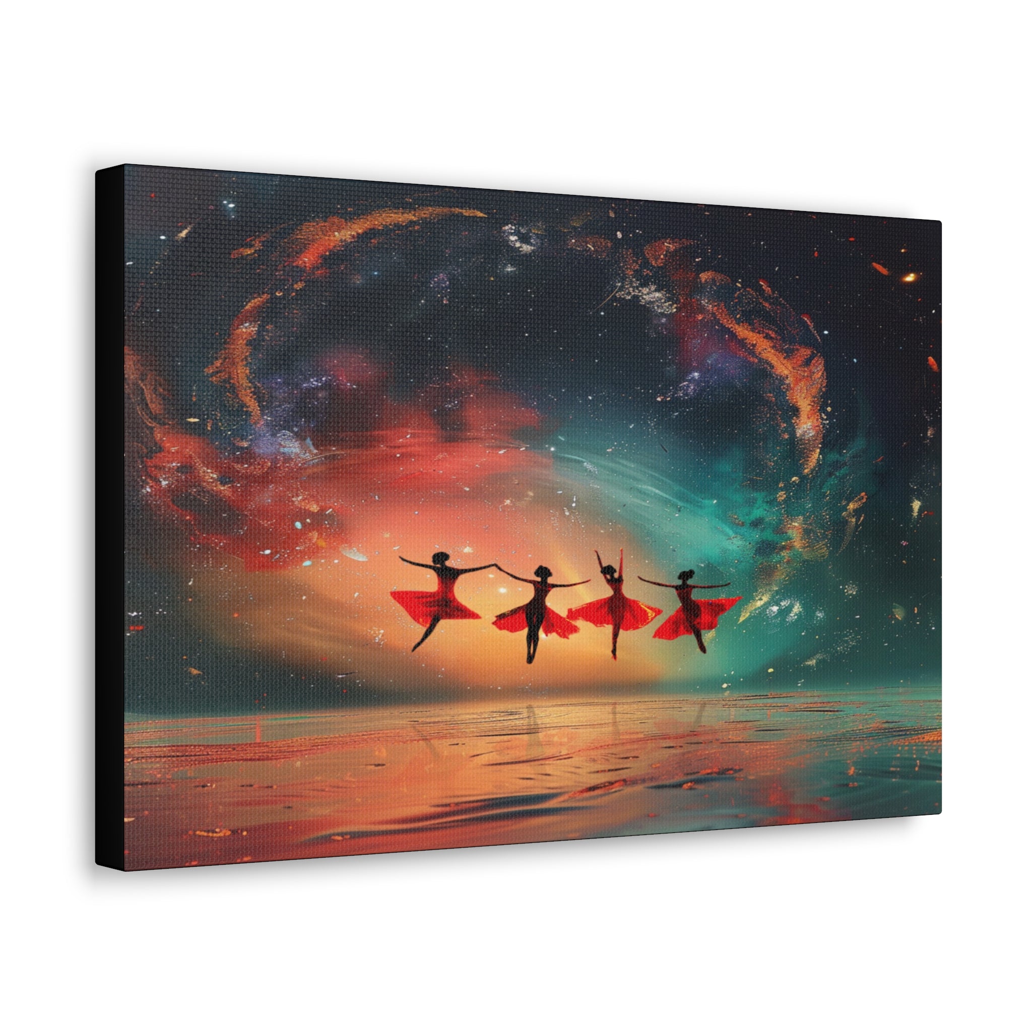 The Cosmic Dance, A Celestial Ballet‘, Canvas Photo Tile