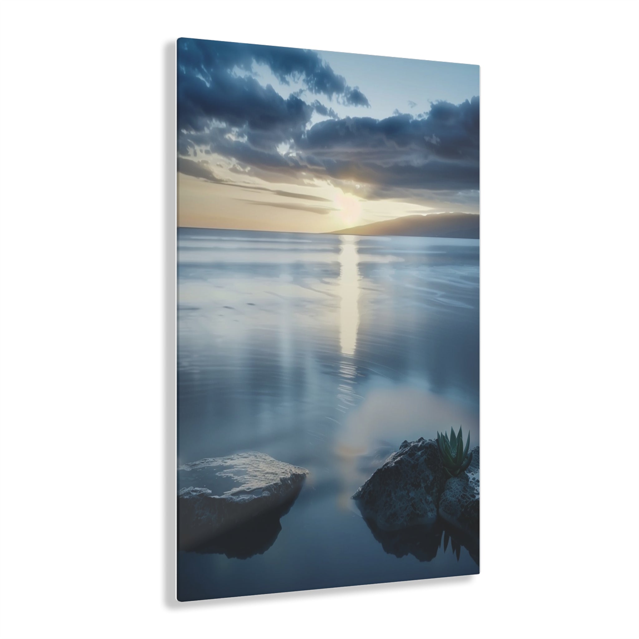 Acrylic Wall Art, Tranquil Sunset Serenity  Nature, Relaxation Peaceful