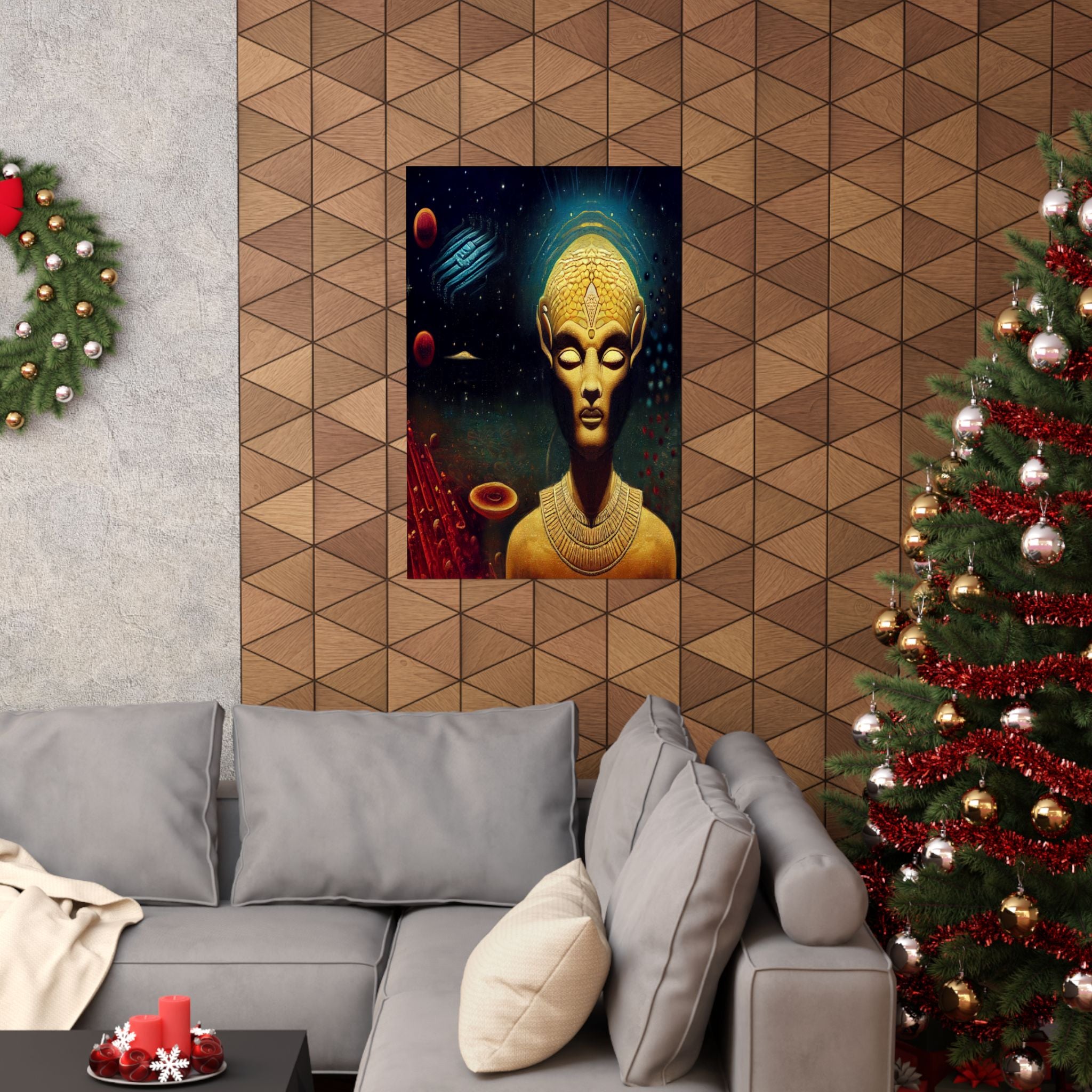 Wall Art Poster ‘Vintage Space God’