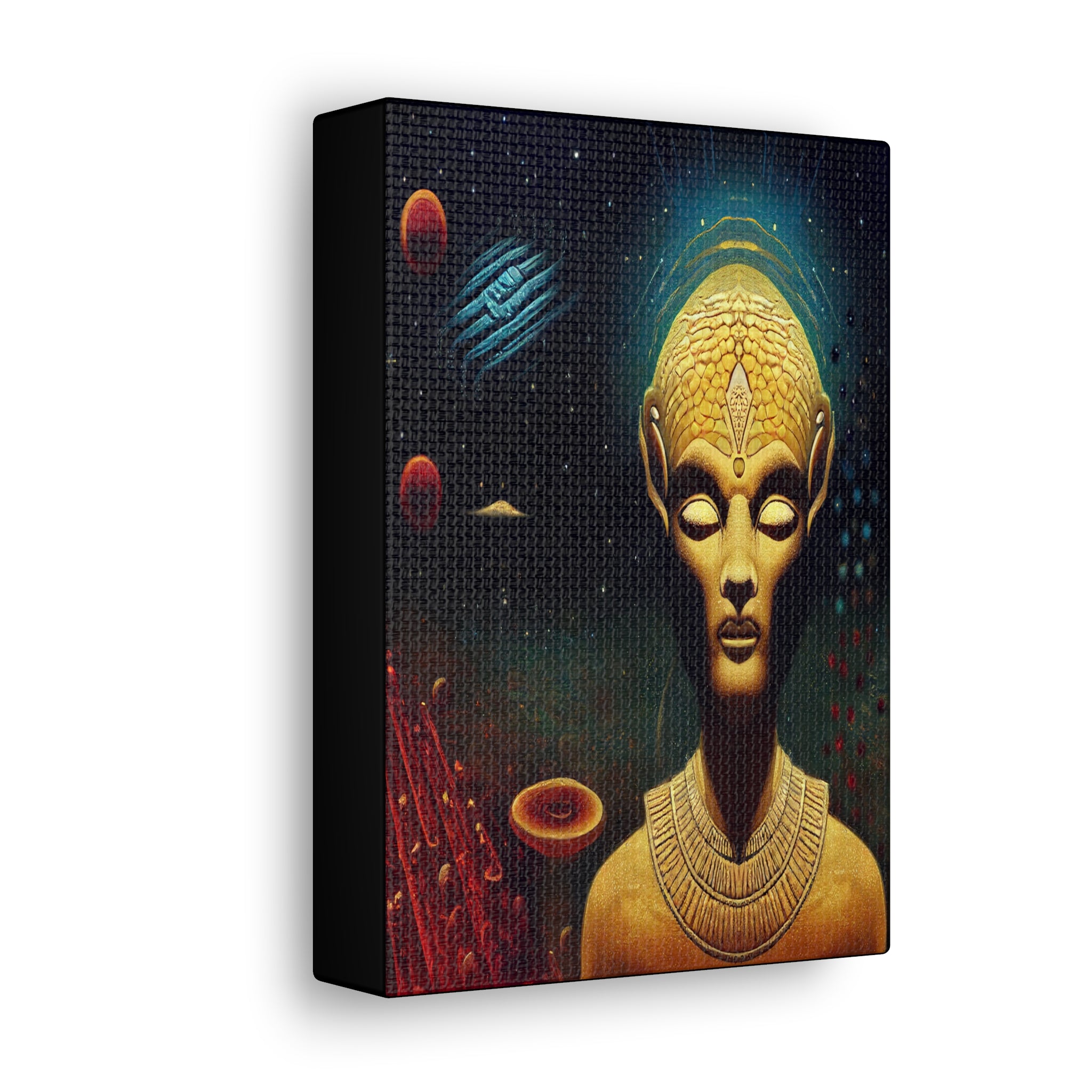 Wall Art Canvas ‘Vintage Space Gods, Alien Enigma Of The Cosmos’