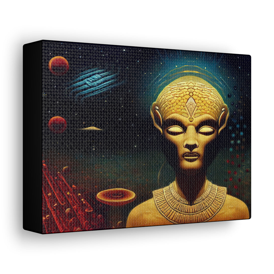 Wall Art Canvas ‘Vintage Space Gods, Alien Enigma Of The Cosmos’