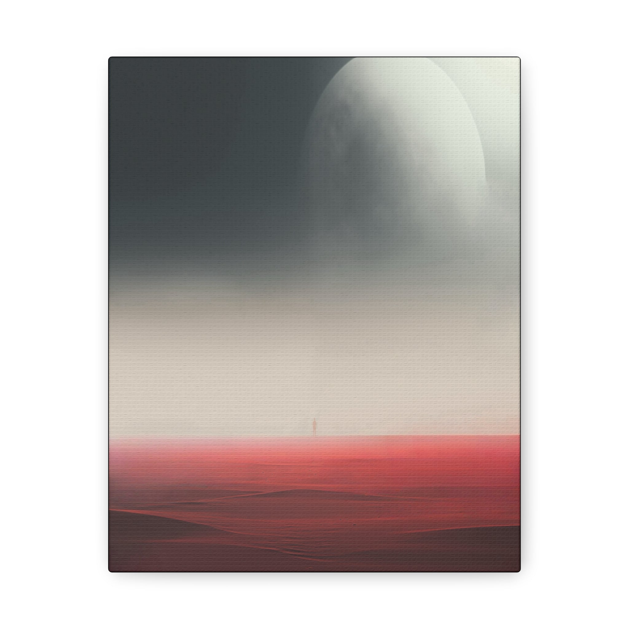Serene Celestial Oasis Vibrant Canvas Print