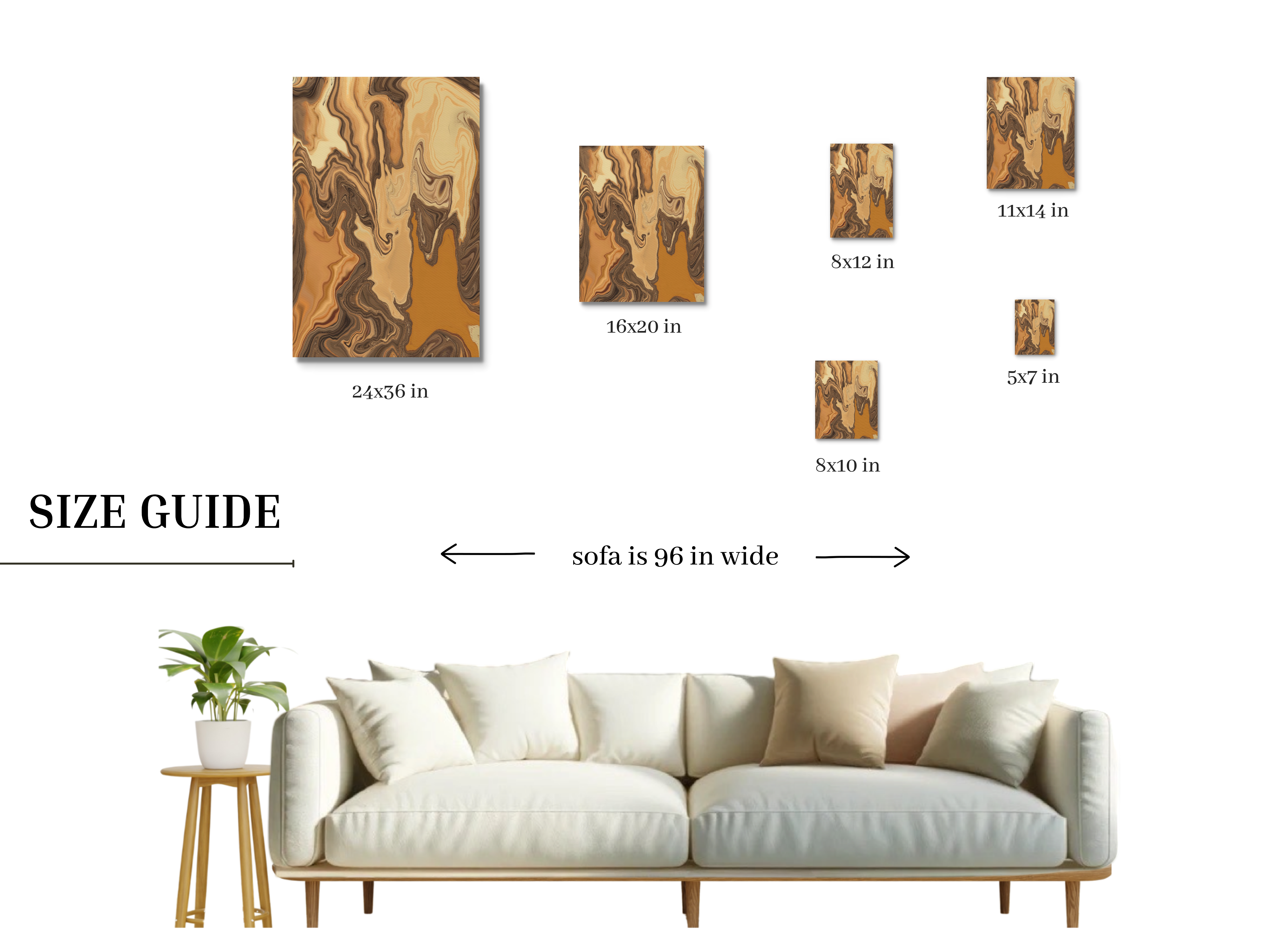 Wall Art ‘Earthy Elegance’ Canvas Print
