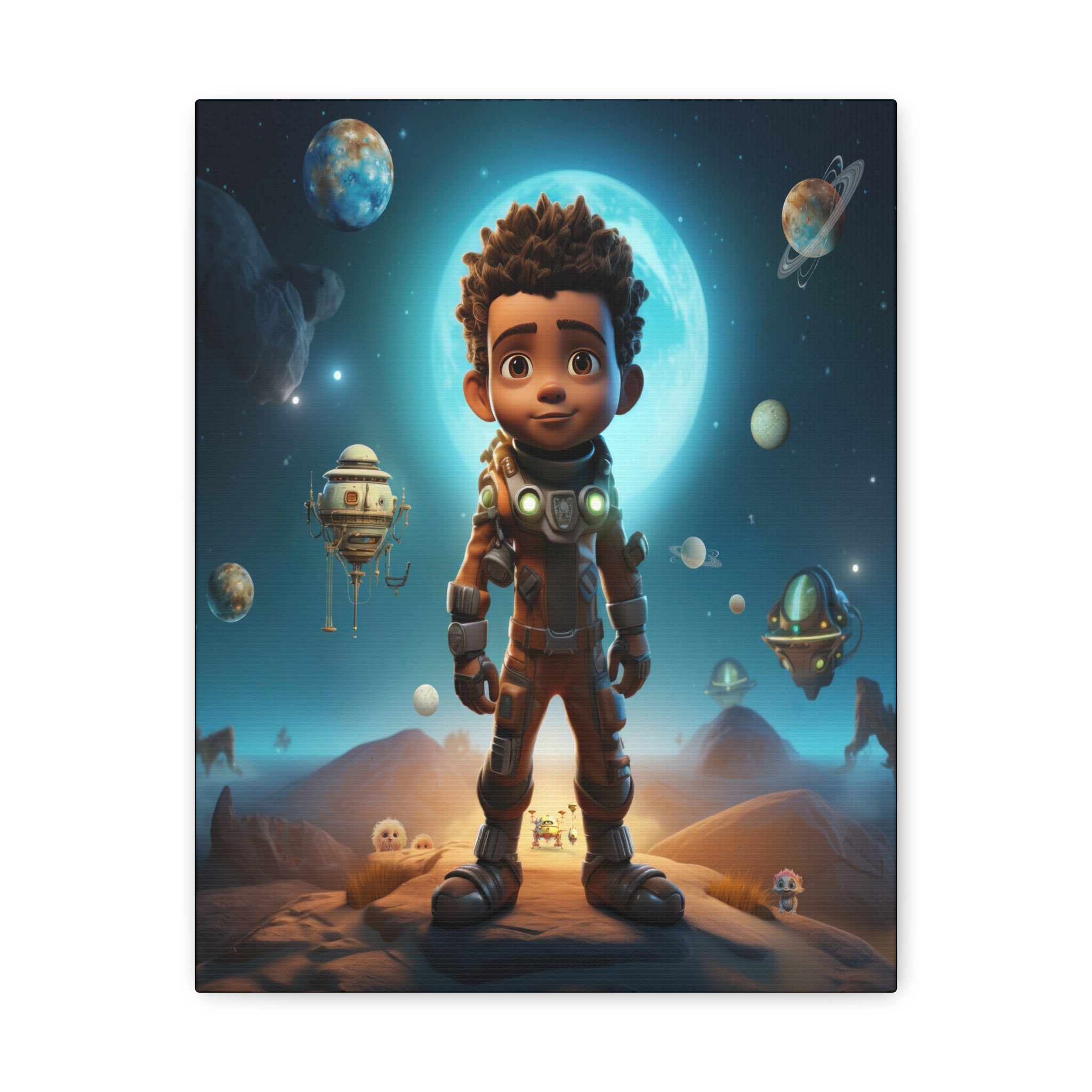 Wall Art Canvas ‘Chasing Infinity’ ‘The Ethereal Wanderer’ In A Vibrant Matt Color Display