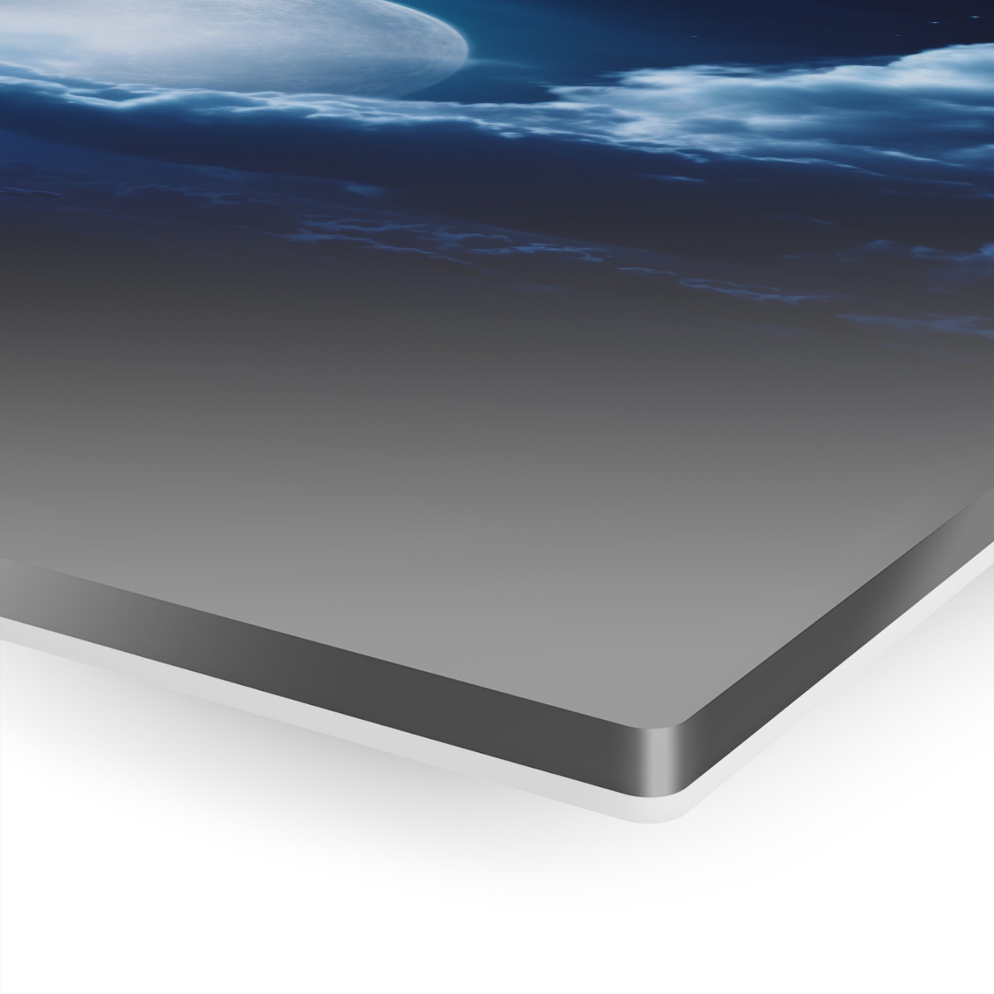 Acrylic Wall Art, Lunar Serenity, Serene Blue Moon