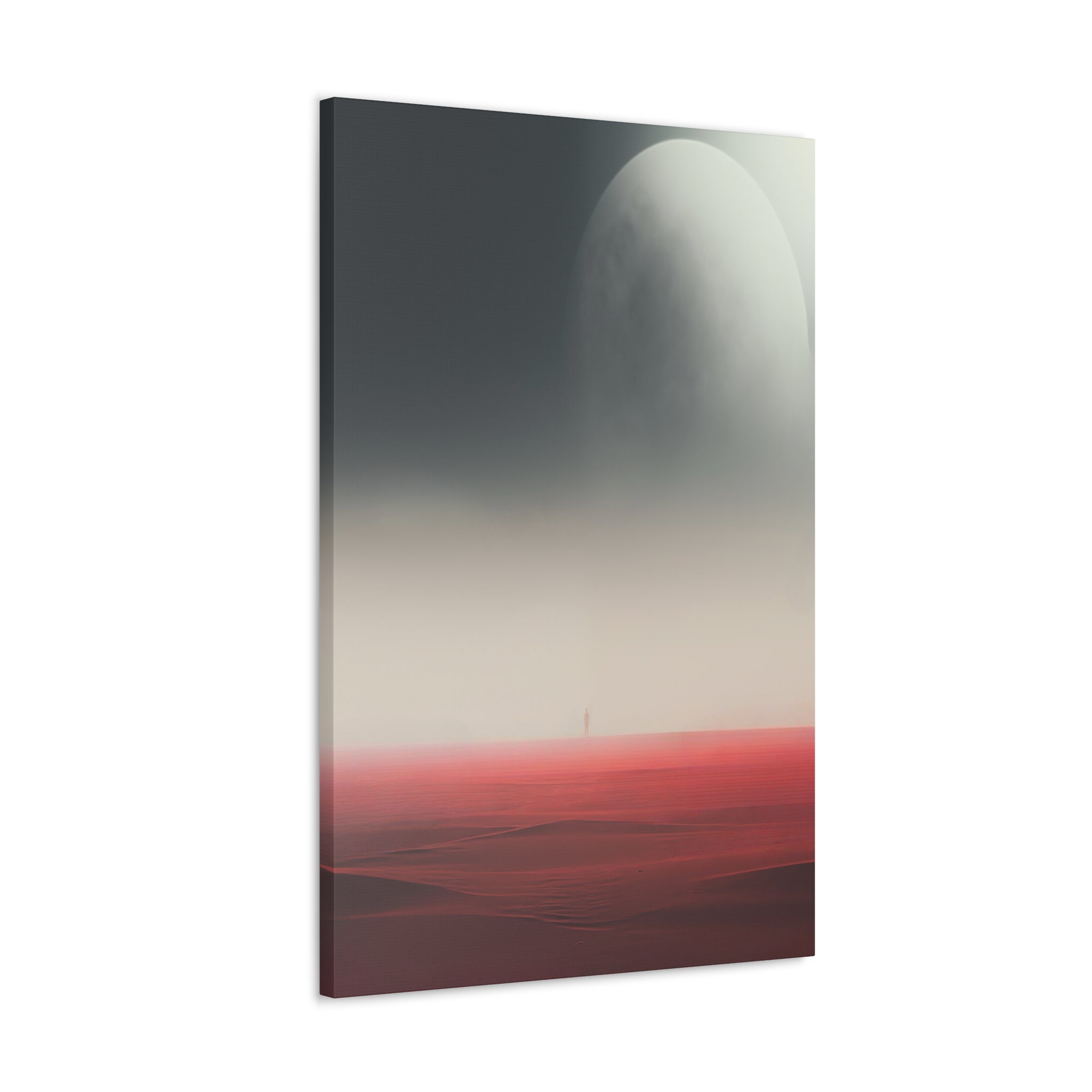 Serene Celestial Oasis Vibrant Canvas Print