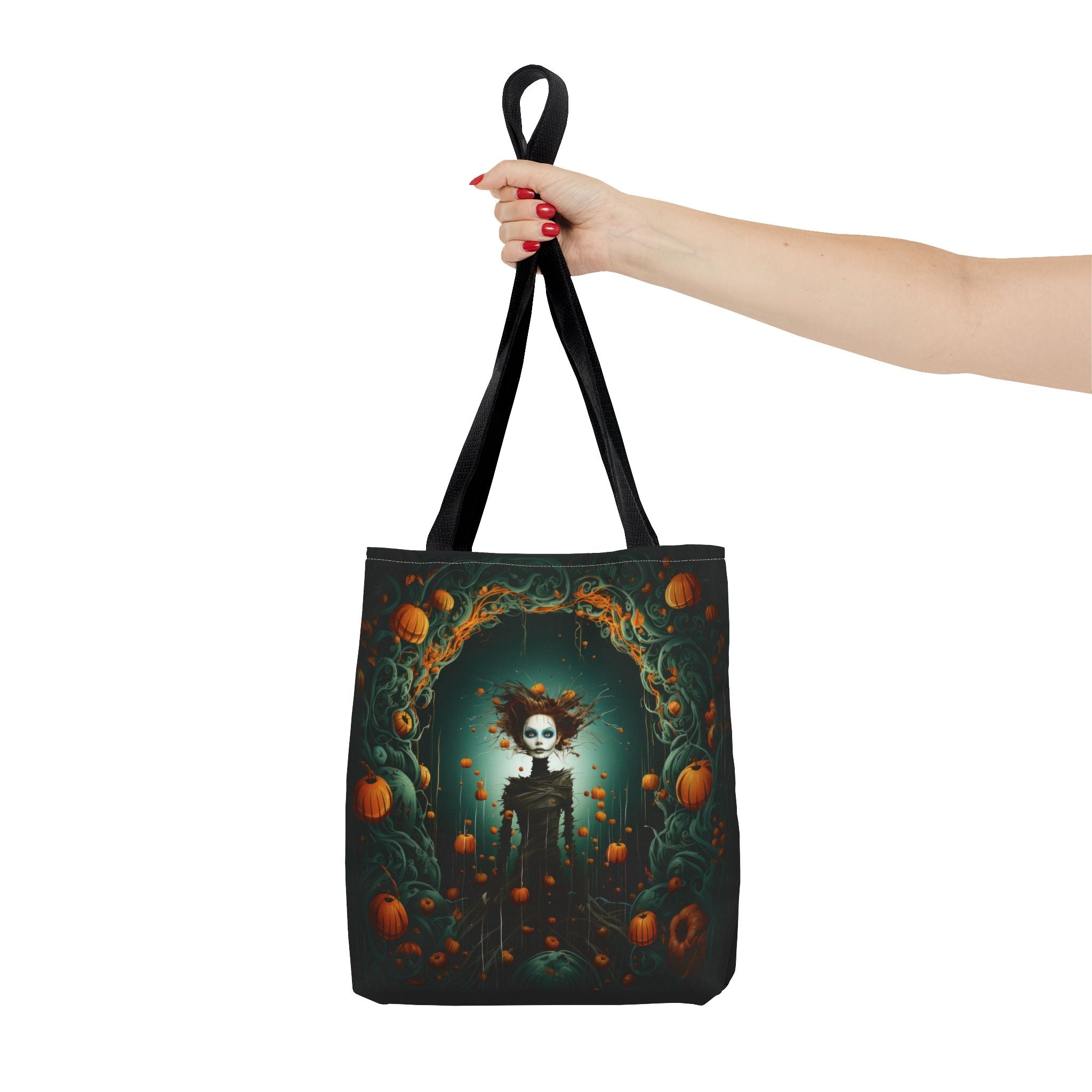 Pumpkin Spirit Guardian Tote Bag, Sturdy Tote In Rich Print