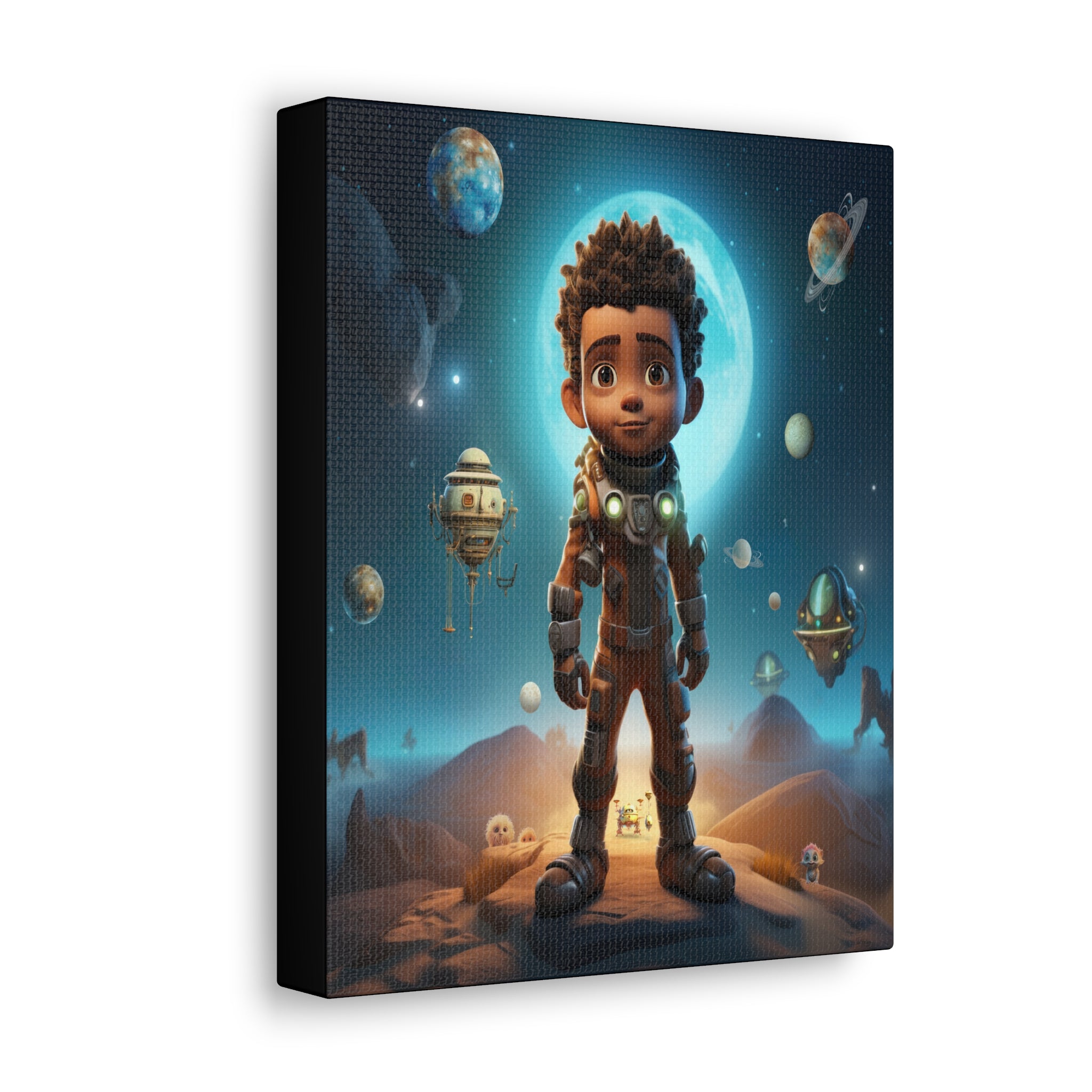 Wall Art Canvas ‘Chasing Infinity’ ‘The Ethereal Wanderer’ In A Vibrant Matt Color Display