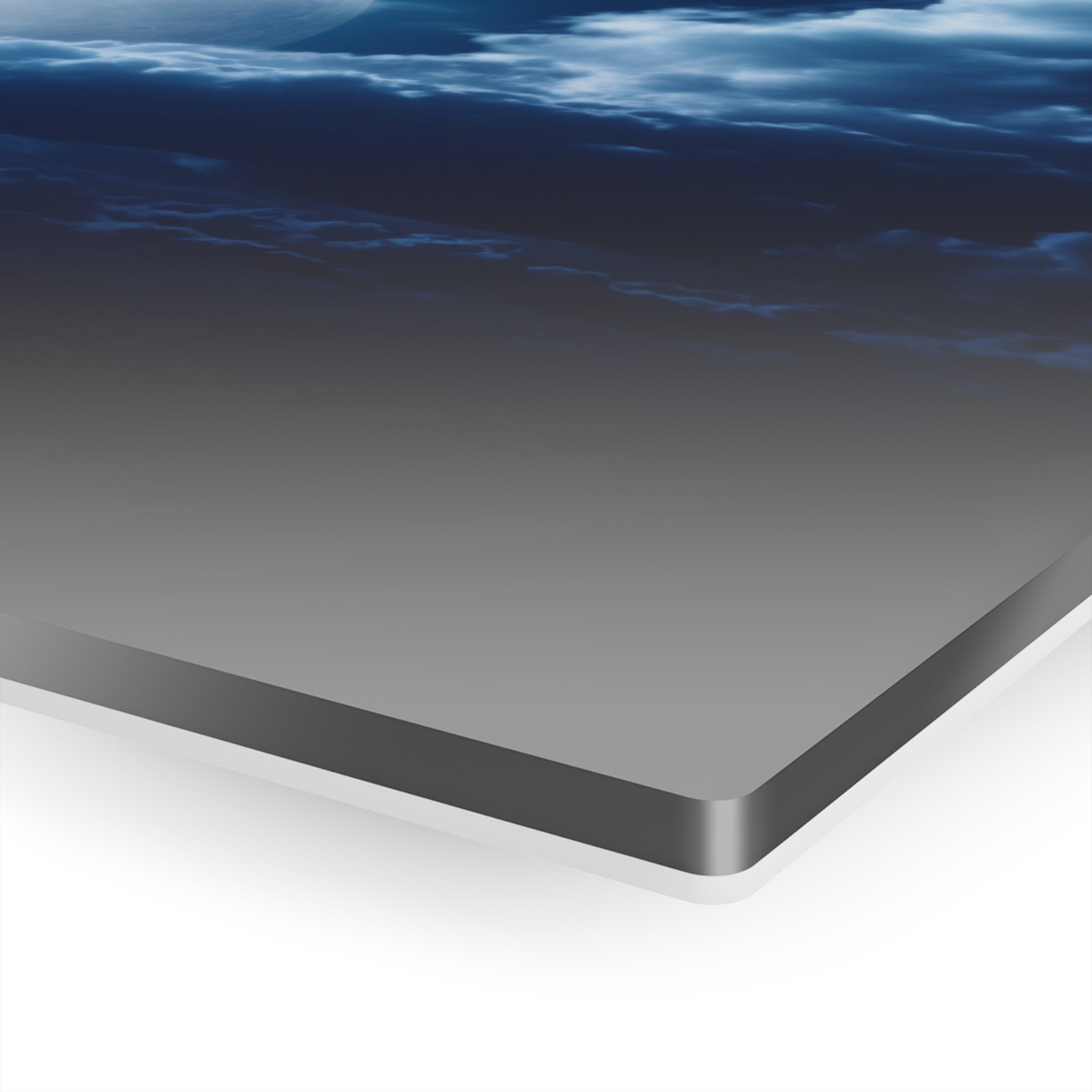 Acrylic Wall Art, Lunar Serenity, Serene Blue Moon