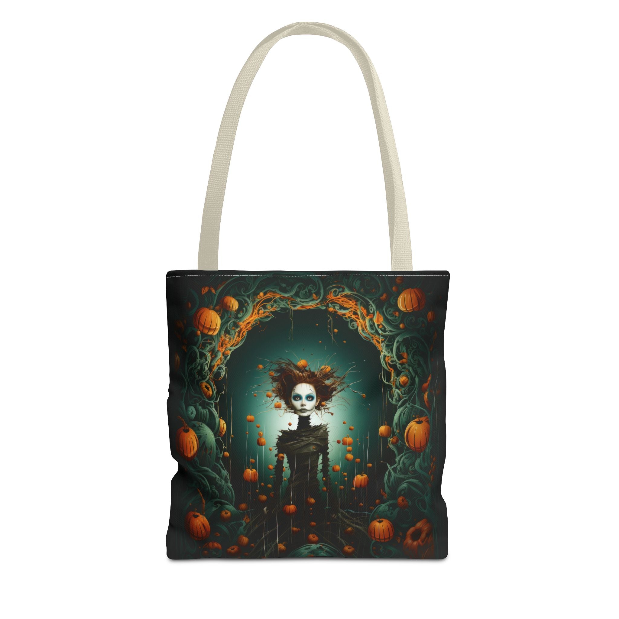 Pumpkin Spirit Guardian Tote Bag, Sturdy Tote In Rich Print