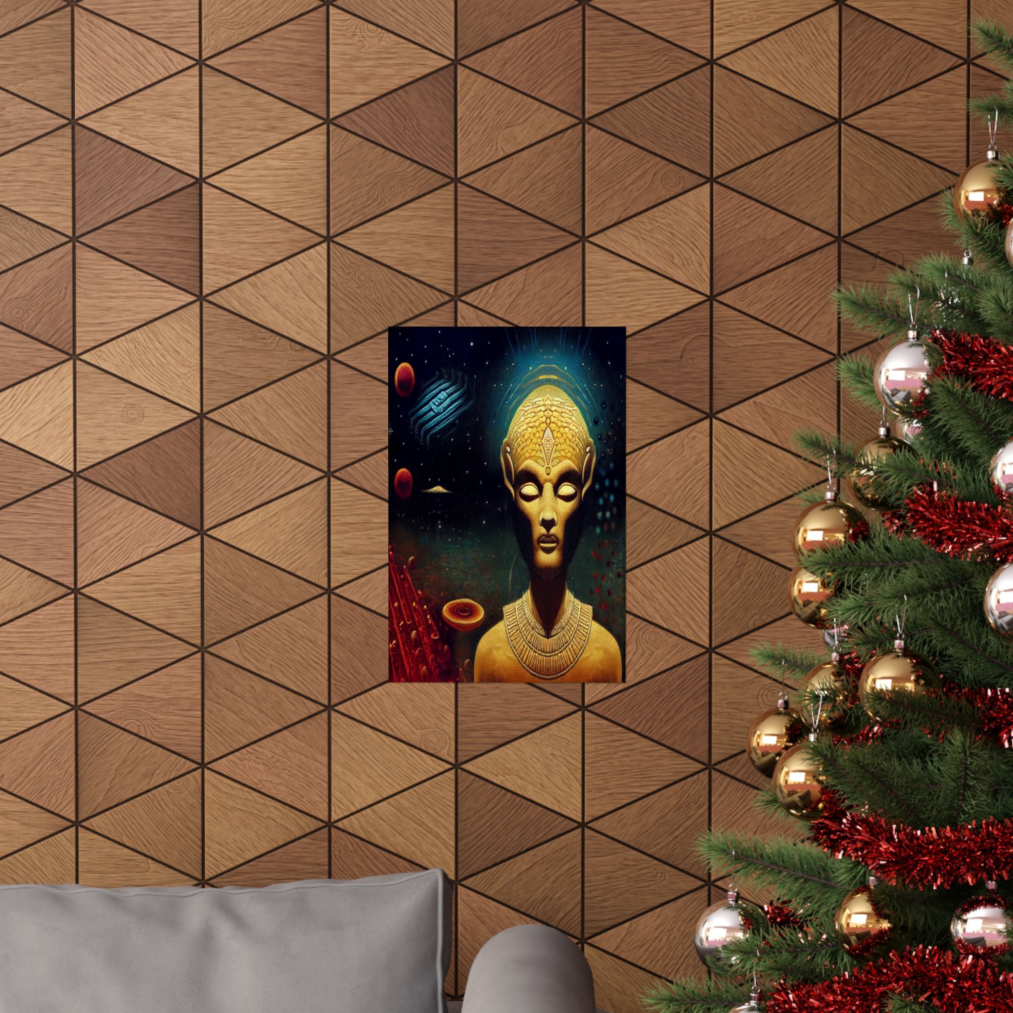 Wall Art Poster ‘Vintage Space God’
