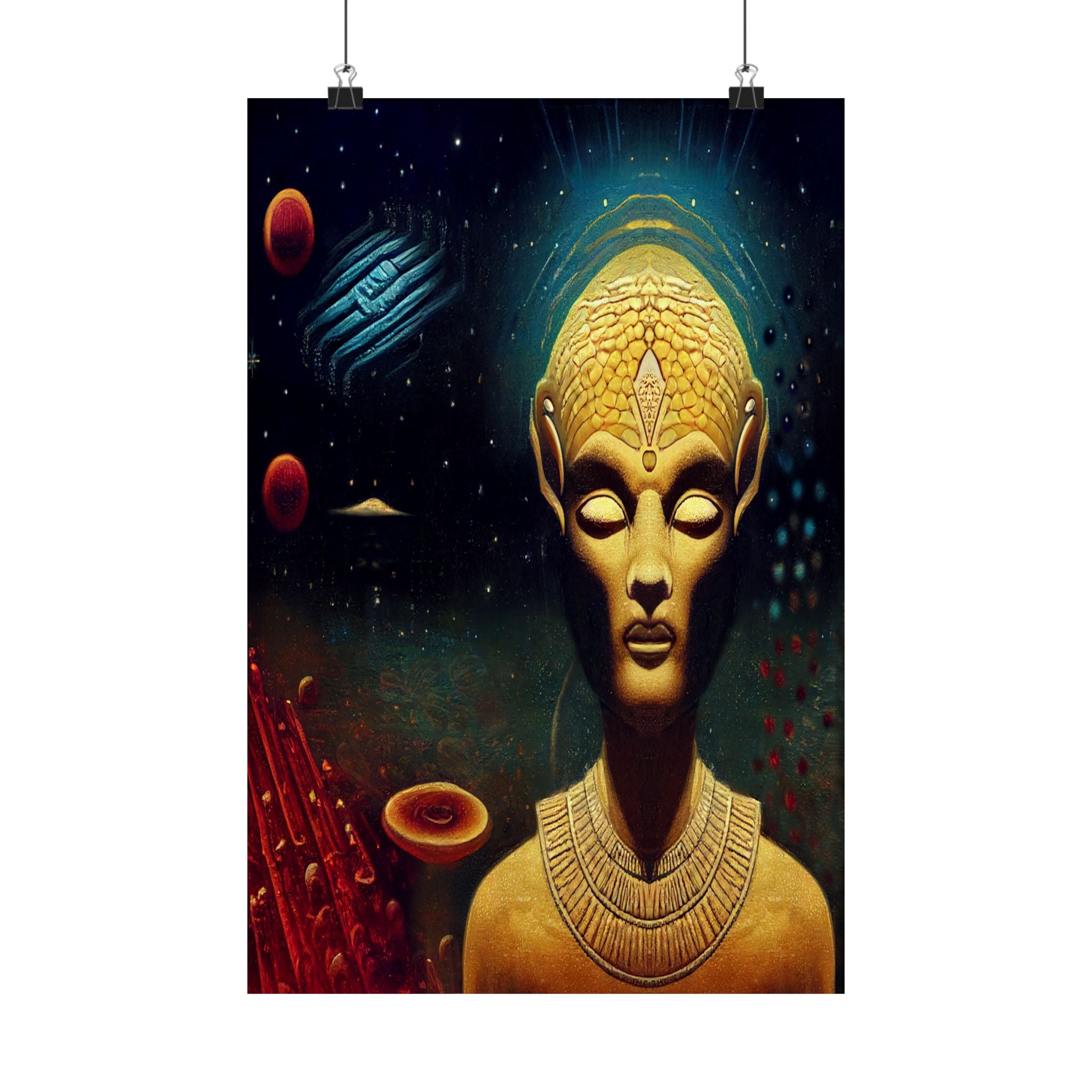 Wall Art Poster ‘Vintage Space God’