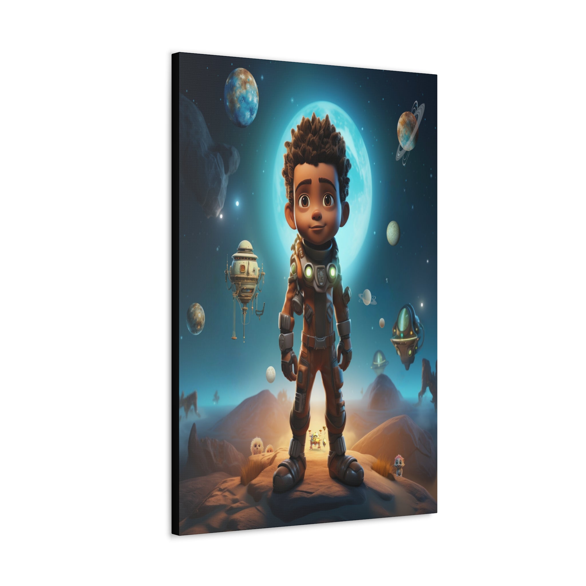 Wall Art Canvas ‘Chasing Infinity’ ‘The Ethereal Wanderer’ In A Vibrant Matt Color Display